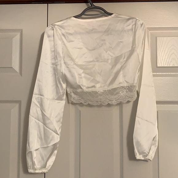 white satin blouse - Picture 2 of 2